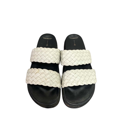 Frankie4 Womens  Size 12 Slides Black  / Cream 