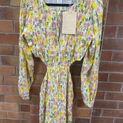 Sabo Womens  Size L Mini Dress Floral 