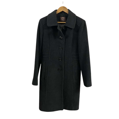 Anne klein Womens  Size 10 Double Breasted Coat Black