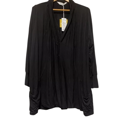 Taking Shape Womens  Size M Button Up Top Black  