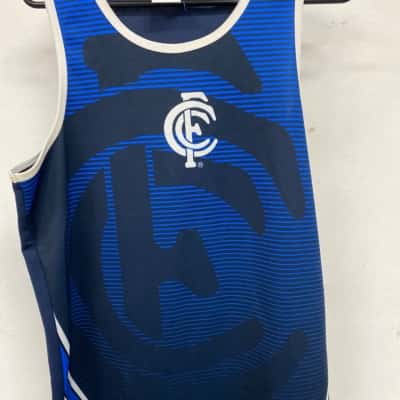 Carlton AFL Mens  Size S Blue Singlet 