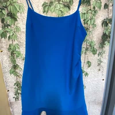 Forever New Women's  Size 16 Bess Frill Hem Bodycon Mini Blue Dress 