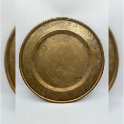 Brass Etched Dragon Tray
