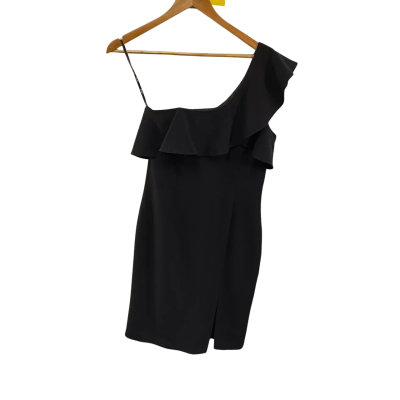 BNWT Bardot Womens  Size 10 Black Ruffle Dress RRP $139.99