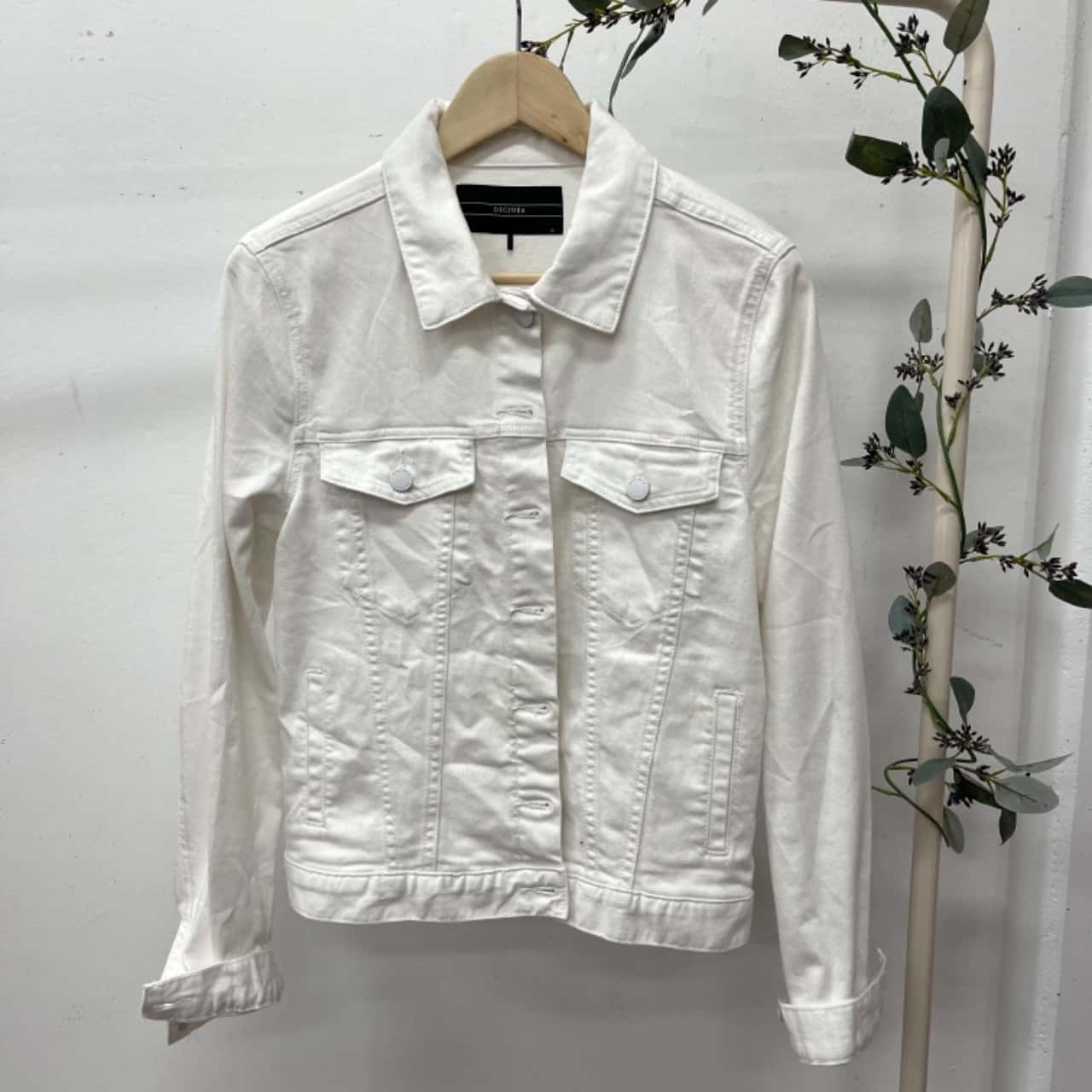 white denim jacket size 12