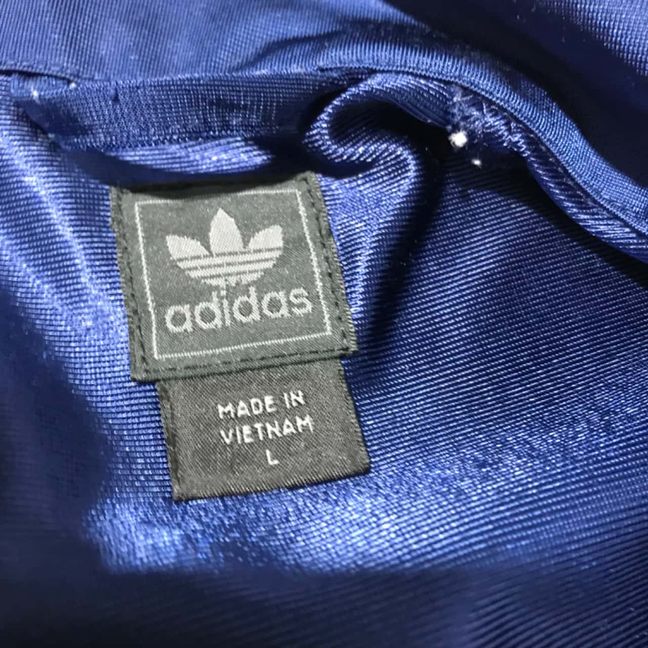 Adidas - Mens Size L, Blue, Geometric patterns. Track suit jacket ...