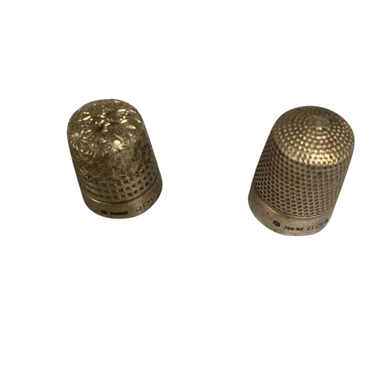 2x Birmingham Stirling Silver Thimbles(s)