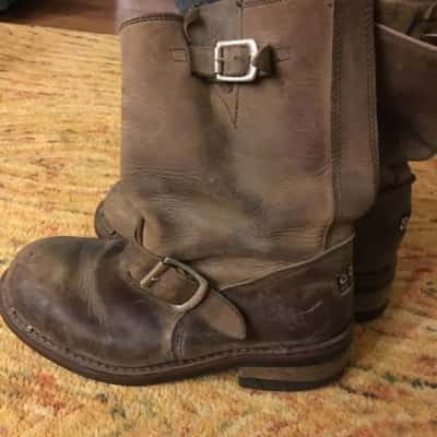 Police 883 Leather Boots
