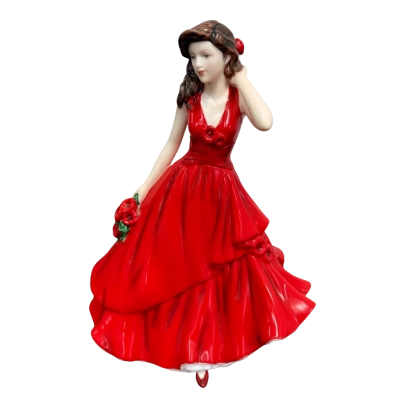 ROYAL DOULTON AUGUST Poppy Figurine FLOWER OF THE MONTH HN 5507