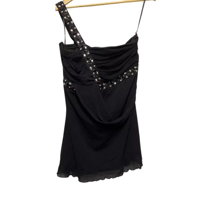City Chic Womens  Size M Black  Top Mesh Beauty Top