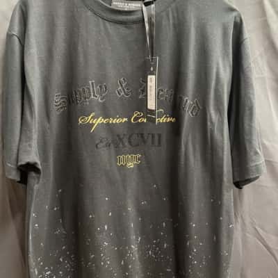 Supply & Demand Black Tee Mens  Size M 
