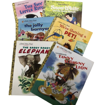 Little Golden Books Assorted Titles Set of Six (E)