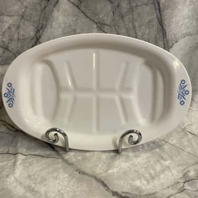 Vintage Corning Ware P.19 Platter Roasting Tray Cornflower Blue 13x8 Made in Australia