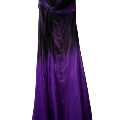  Womens Lounge Size 14 Formal Dress Black  / Purple 