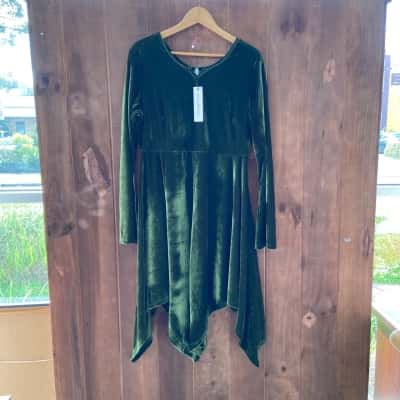 Black Friday Womens size 14 ‘Fern Velvet’ green dress