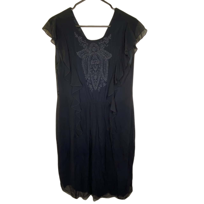 Megan Park Women’s Midi Dress Size 4 Blue 