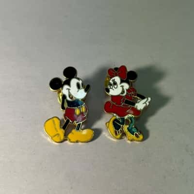 Vintage Disney Minnie And Mickey Pins