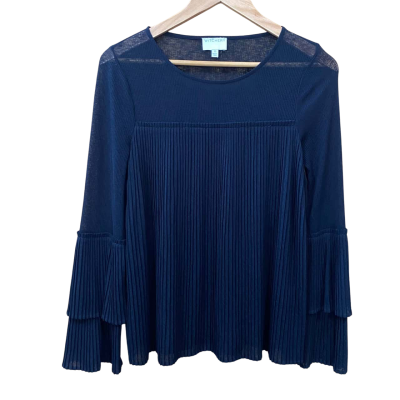 Witchery Navy Blue Pleated Top Size XS