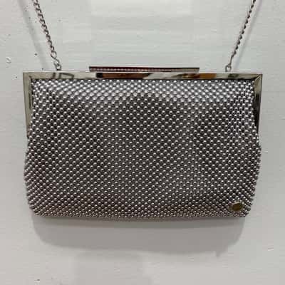 Olga Berg Womens Clutch Silver 