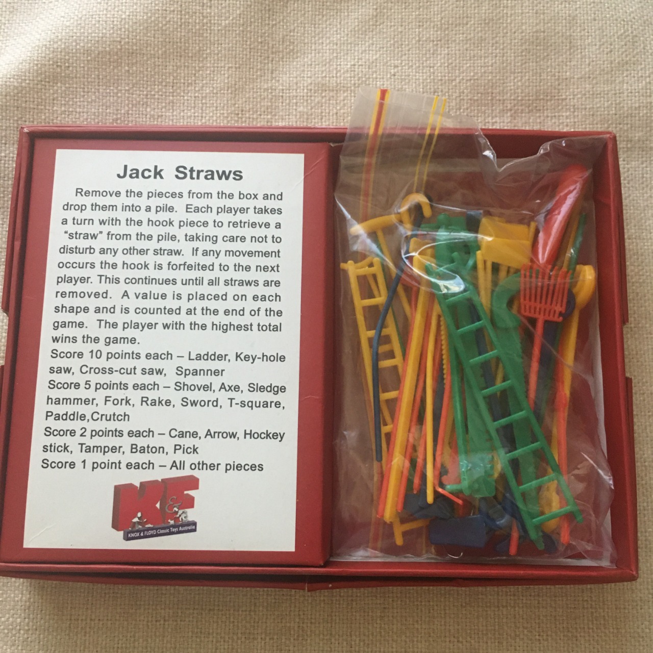 Jack Straws Improved Edition Board Game