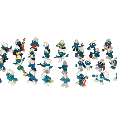 Vintage Smurfs PVC Figurines – Bulk Lot of 33
