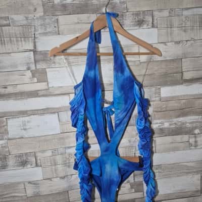  Womens Festival Wear Size XS Blue BNWT 