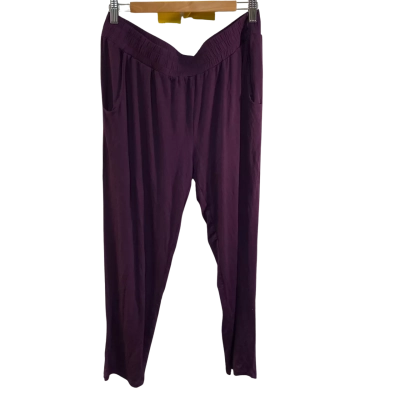 BNWT Bamboo Body Womens  Size L Casual Pants Purple 