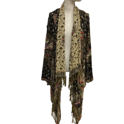 Tree of Life Womens  Size L / M / S Open Jacket Black  