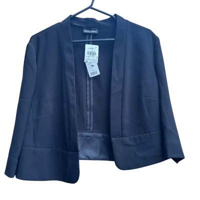 Gerry Weber Women's Black Cropped Suit Jacket Size 14 BNWT