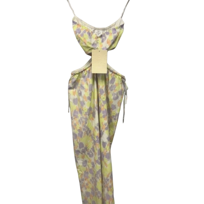 Sabo Skirt Womens  Size M Midi Dress / Strapless Dress Green / Peach / Purple / White 