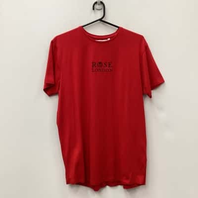 Rose London T-Shirt Red Size L