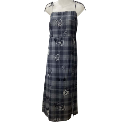 Dangerfield Printed Satin Split Dress Size 16