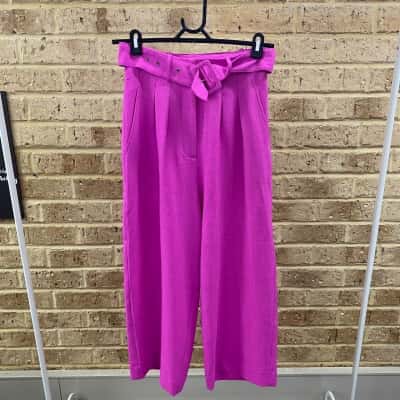 Sheike Womens magenta wide leg pants Size 6 