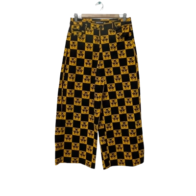 Dangerfield Womens  Size 10 Wide Leg Pants Black  / Yellow 