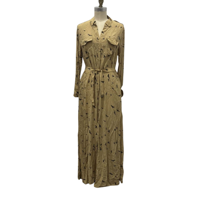Equipment Femme Womens  Size S Maxi Dress Beige 
