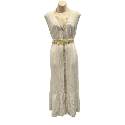 G.D.S Womens  Size M Maxi Dress / Midi Dress Gold / White 