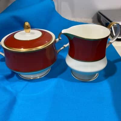 Mikasa - Sugar and milk/creamer Terracotta colour