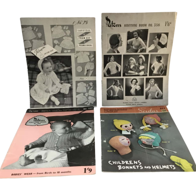 Vintage Knitting Books as pictured