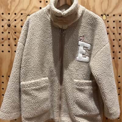 E-Land Womens  Size S Fleece Jacket Beige 