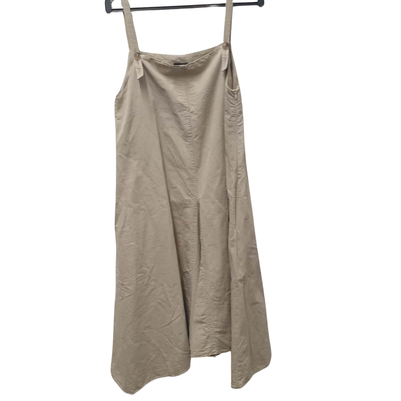 chinese dress ladies Brown Linen Balliet Mini Dress
