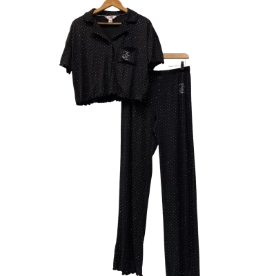 Juicy Couture Womens  Size M Pyjamas Black  / Silver 
