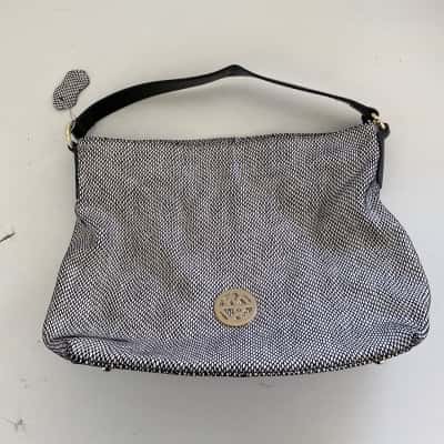 Willow & Zac Genuine Leather Black White  Shoulder Bag 