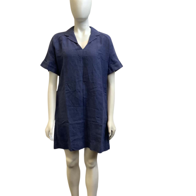 Brand New Country Road Womens  Size 8 Linen Mini Dress Twlight