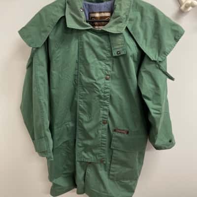 Driza-Bone Unisex  Size 3 / XS Chest 95 cms Green Short Coat
