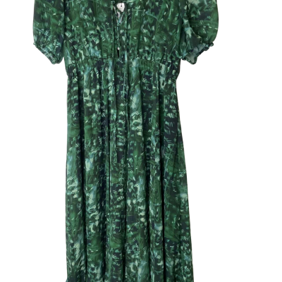 Pilgrim Womens  Size 12 Maxi Dress Floral / Green 