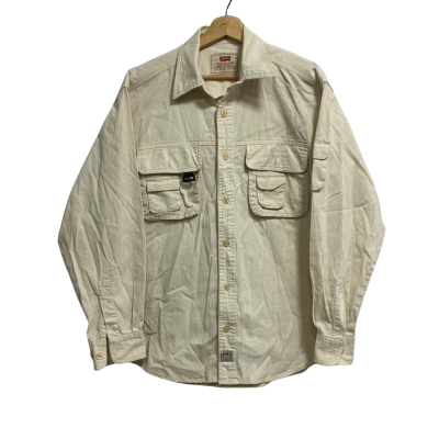 Levis Red Label Size S Khaki L/S Utility Shirt 