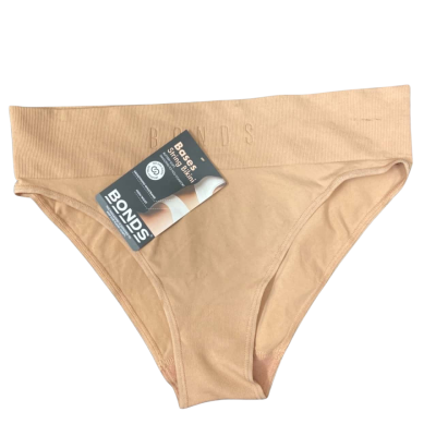 Bonds Womens  Size 12 HIGH WAISTED Underwear Light Brown RRP $18.99