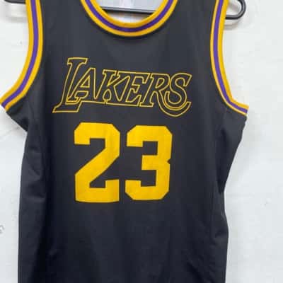 Lakers NBA Kids  Size XS Sport Top Black  / Yellow 