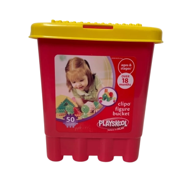 Playskool ‘Clipo Figure Bucket’ - Complete Set in Original Bucket (2007)