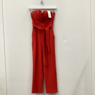 NEW- Sheike Womens  Sleeveless Jumpsuit Red size 6